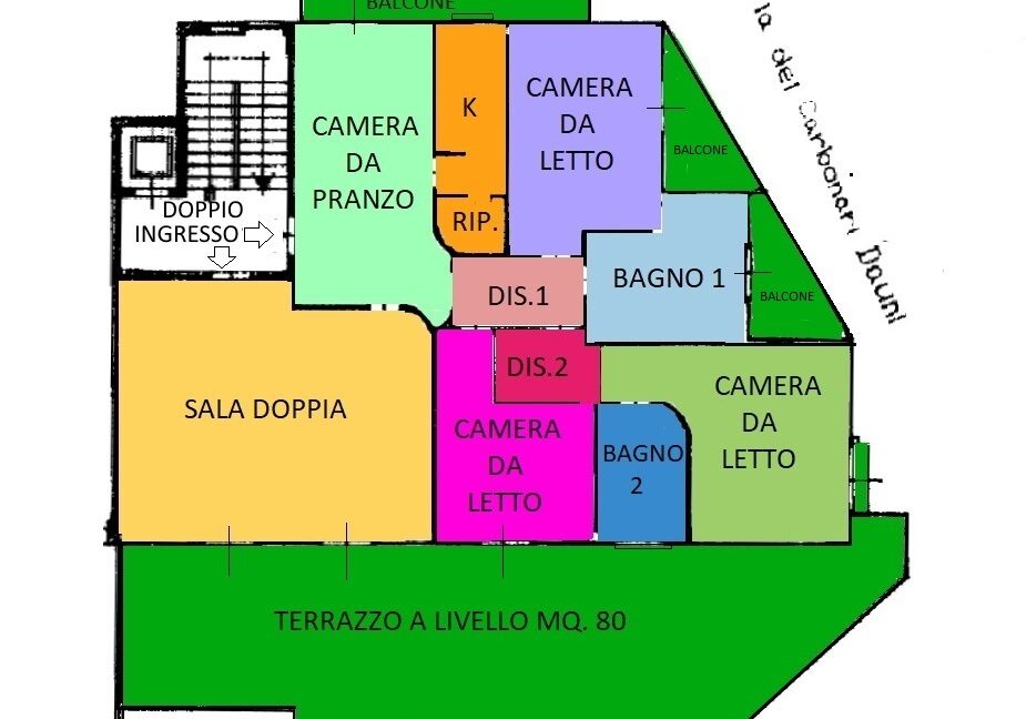 Piantina Via Molfetta 9 E